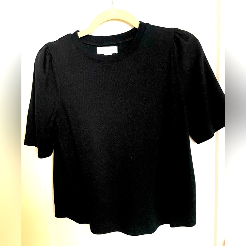 Black Treasure and Bond puff sleeve t-shirt, worn once